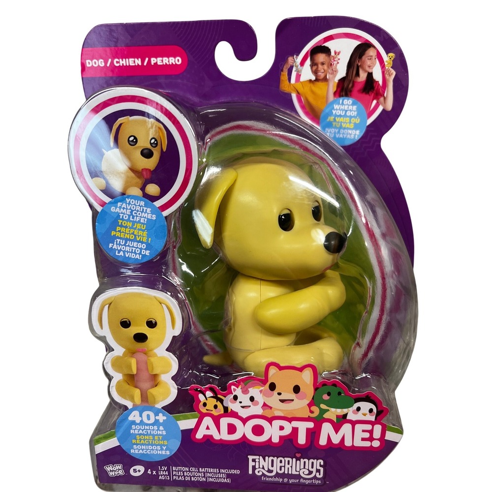 Fingerlings Adopt Me‎ Interactive Dog 40 Sounds /Reactions